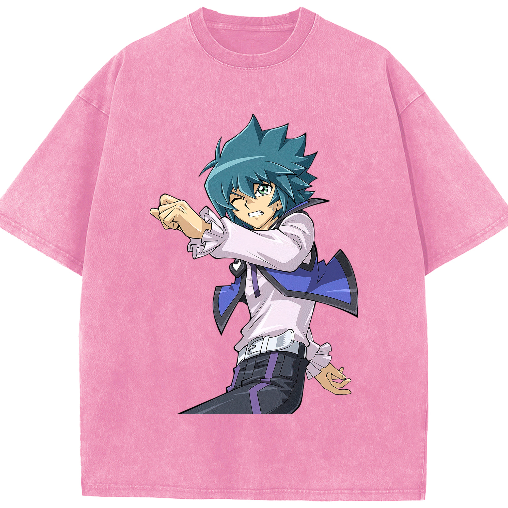 （画像用） 遊☆戯☆王 Yu-Gi-Oh! 綿100% ヴィンテージ風 半袖Tシャツ（フロントプリント）